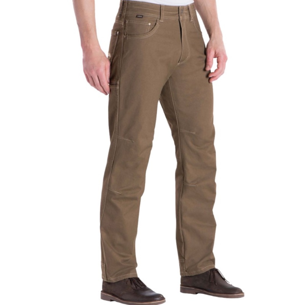Kuhl Hot Rydr Flannel Khakis Pants with Reinforced Pockets and Articulated Knee